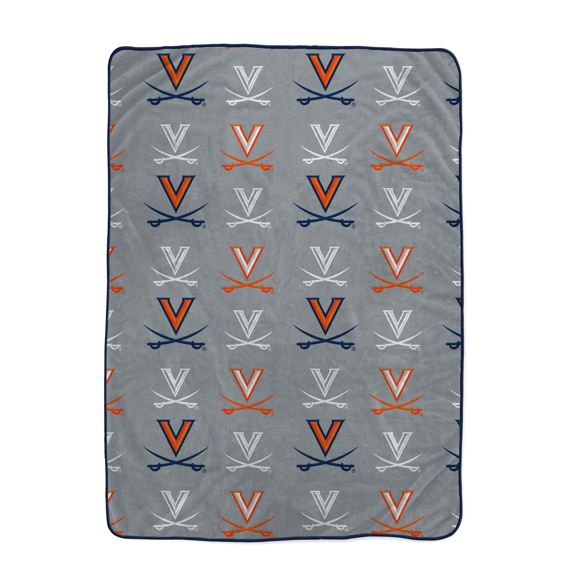 Pegasus Virginia Cavaliers Logo Roll Oversized 66" x 95" Ultra Cozy Blanket