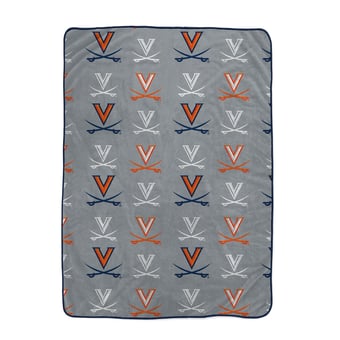 Pegasus Virginia Cavaliers Logo Roll Oversized 66" x 95" Ultra Cozy Blanket