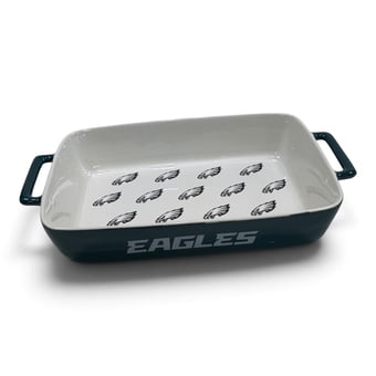 "Pegasus Philadelphia Eagles Repeat Logo 16.5"" Ceramic Baking Dish"