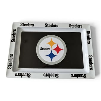 "Pegasus Pittsburgh Steelers Repeat Wordmark 22"" x 15"" Party Tray"