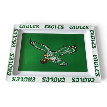"Pegasus Philadelphia Eagles Vintage Repeat Wordmark 22"" x 15"" Party Tray"