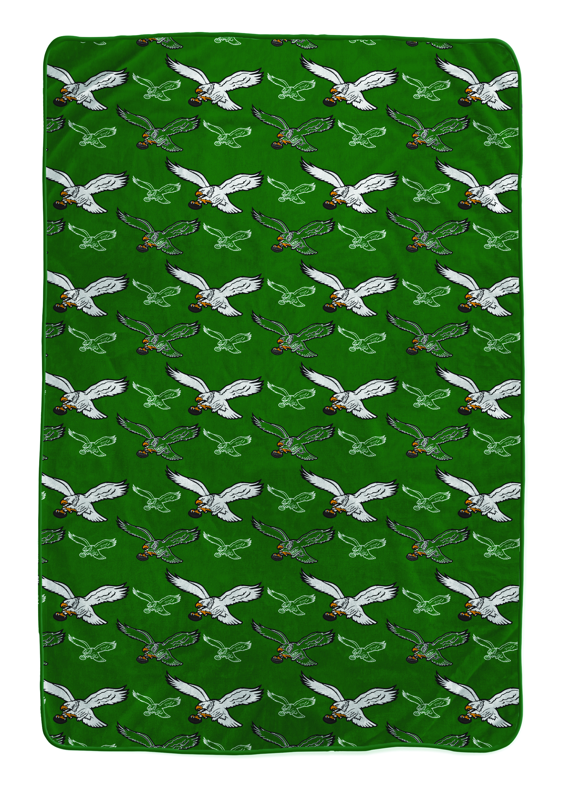 Pegasus Philadelphia Eagles Vintage Logo Roll Oversized 66" x 95" Ultra Cozy Blanket
