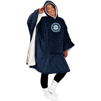"Pegasus Seattle Mariners Team 50"" x 70"" Bloncho Sherpa Fan Cape"