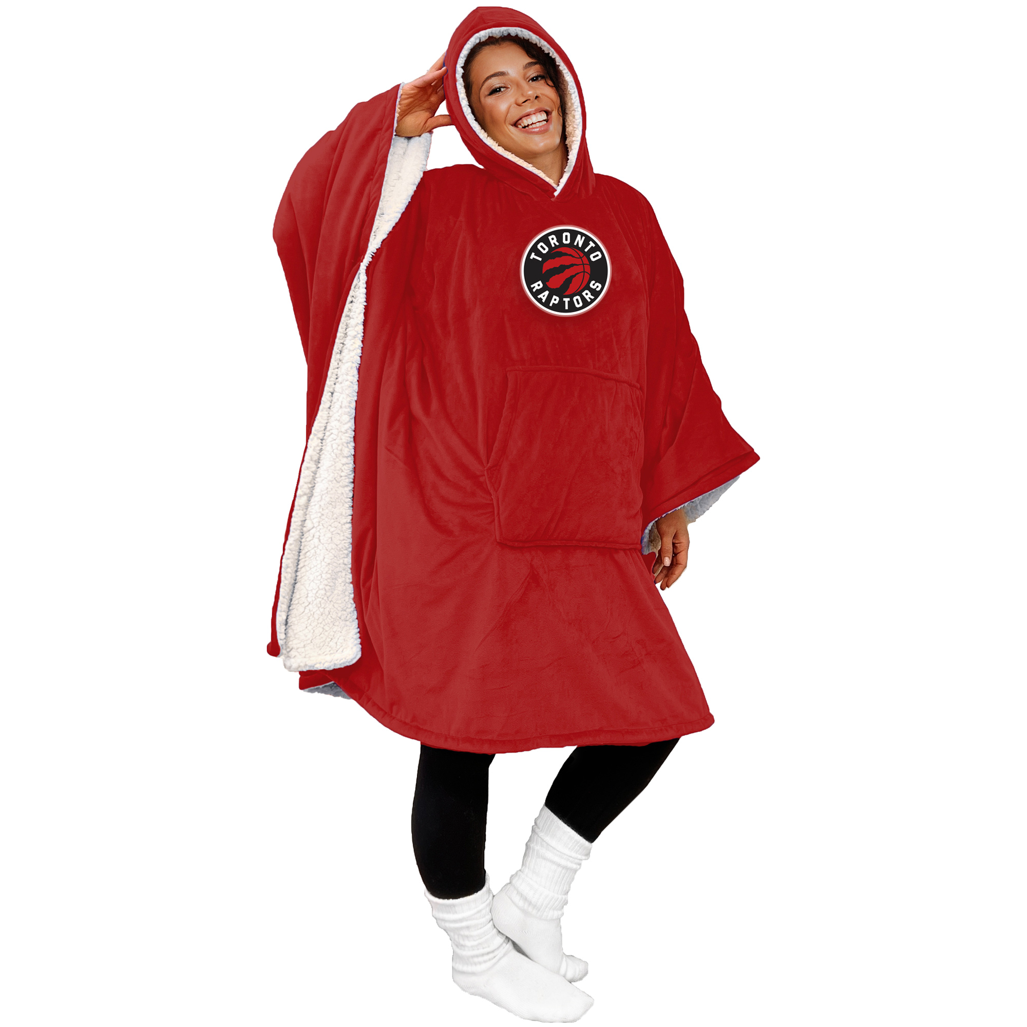 Pegasus Toronto Raptors Team 50" x 70" Bloncho Sherpa Fan Cape