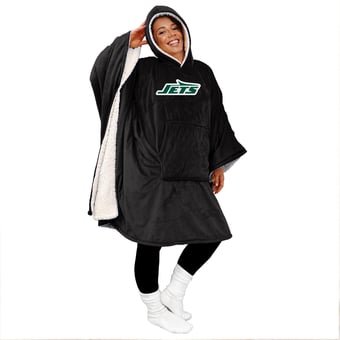 Pegasus New York Jets Team 50" x 70" Bloncho Sherpa Fan Cape