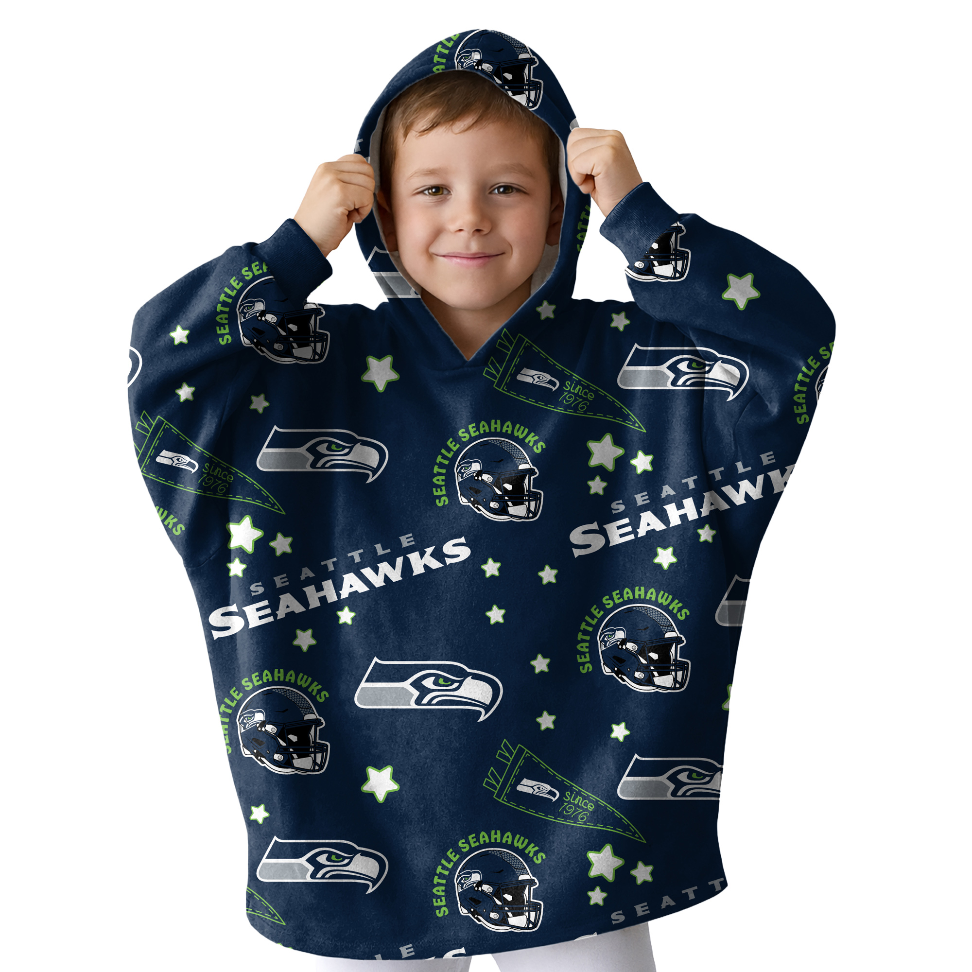 Pegasus Seattle Seahawks Victory Pennant Ultra Soft Youth Fan Cape