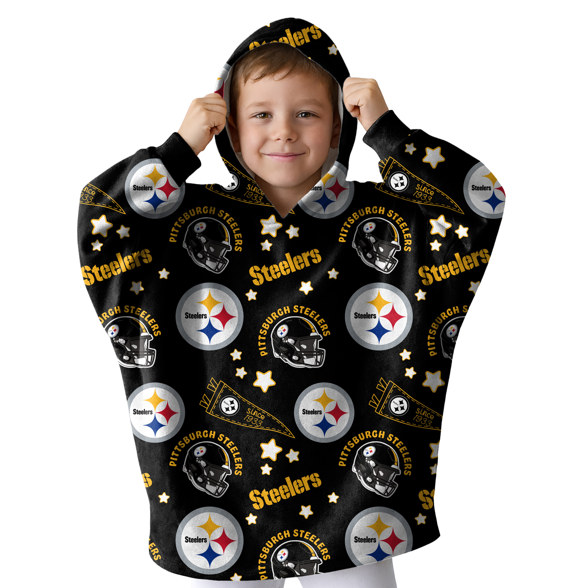 Pegasus Pittsburgh Steelers Victory Pennant Ultra Soft Youth Fan Cape