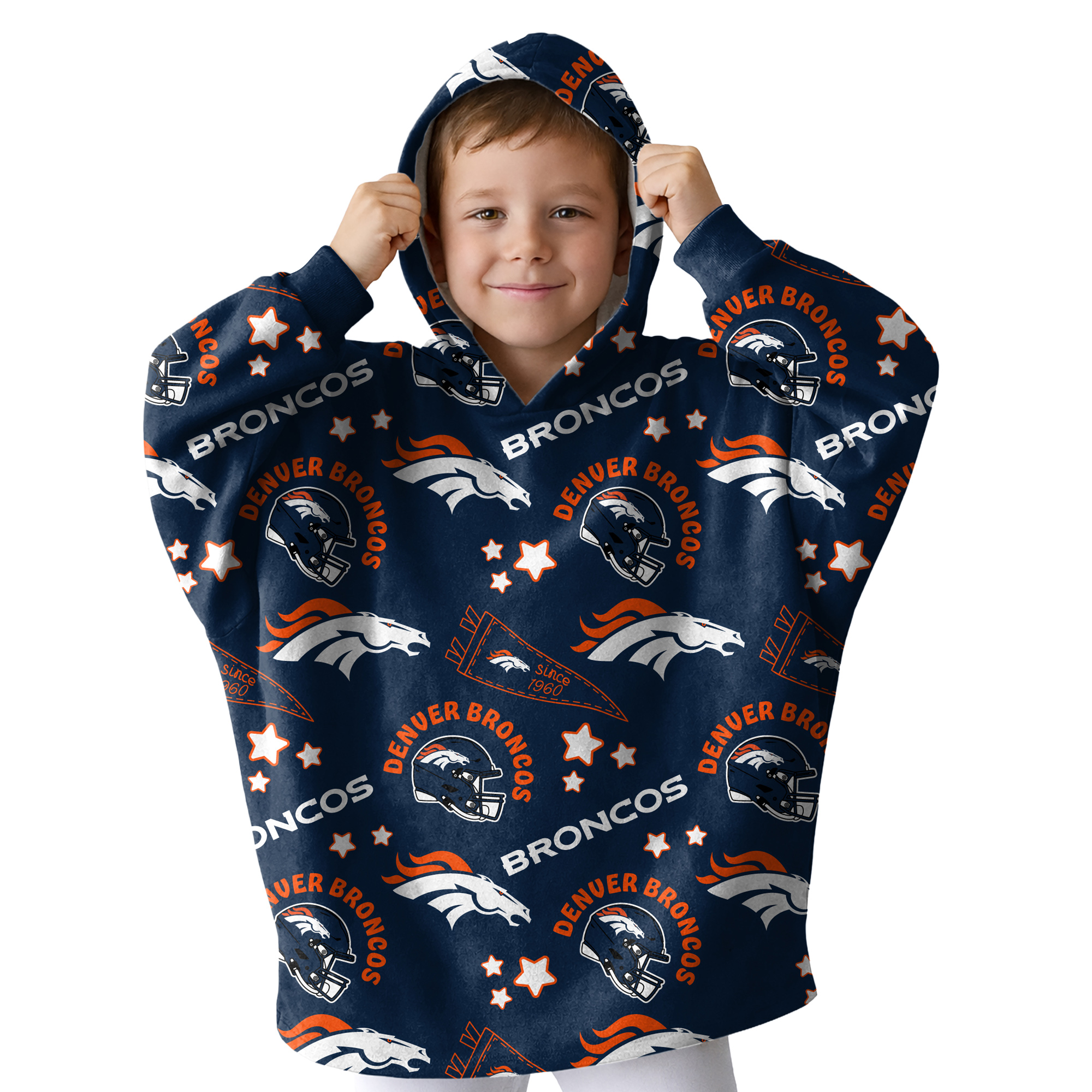 Pegasus Denver Broncos Victory Pennant Ultra Soft Youth Fan Cape