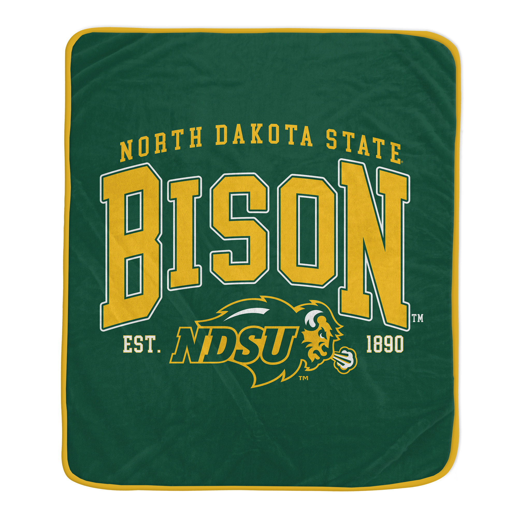 Pegasus NDSU Bison Vintage Arch Block 50" x 60" Ultra Soft Blanket