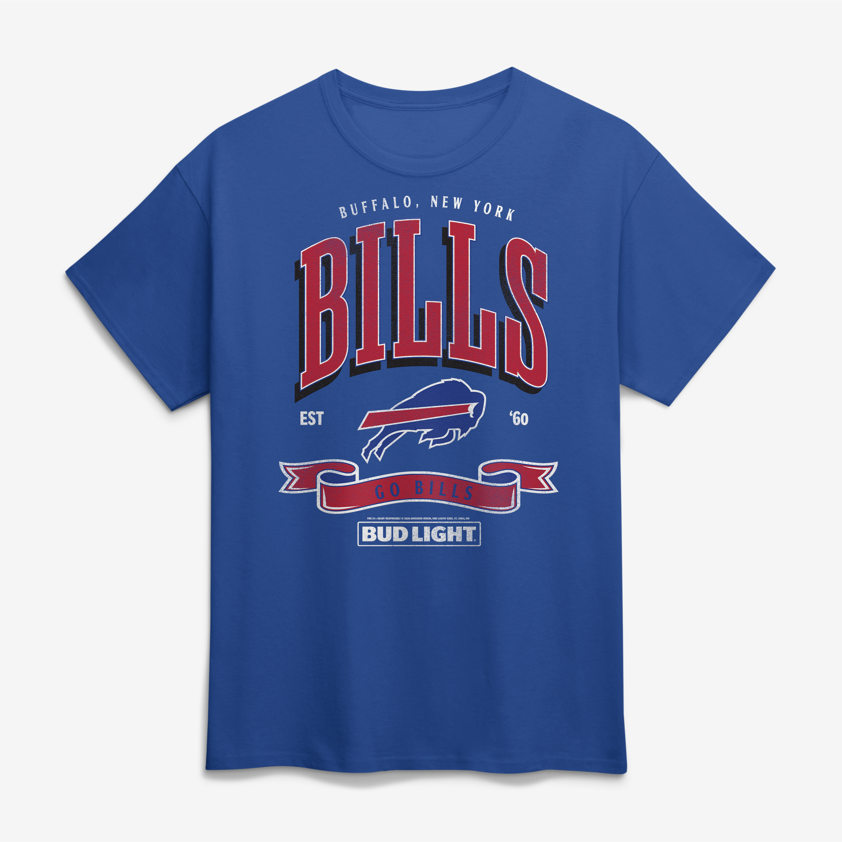 Men’s Royal Buffalo Bills Bud Light T-Shirt