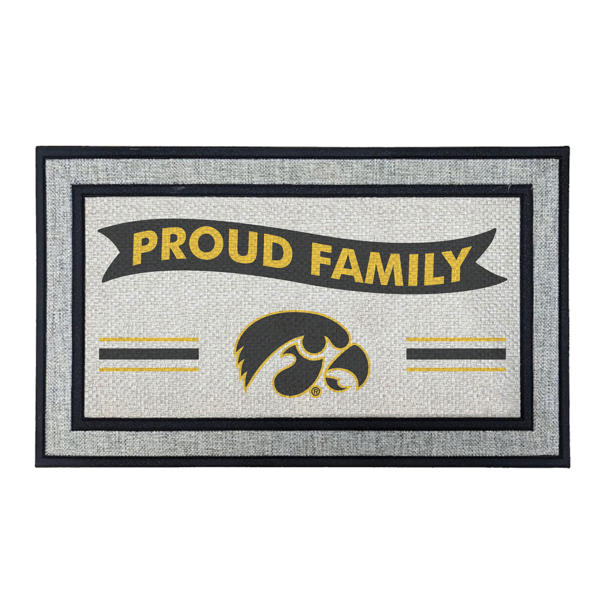 Jardine Iowa Hawkeyes 18" x 30" Proud Family Doormat