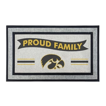 Jardine Iowa Hawkeyes 18" x 30" Proud Family Doormat