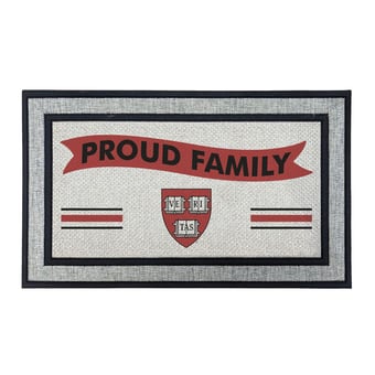 Jardine Harvard Crimson 18" x 30" Proud Family Doormat