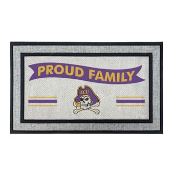 Jardine ECU Pirates 18" x 30" Proud Family Doormat