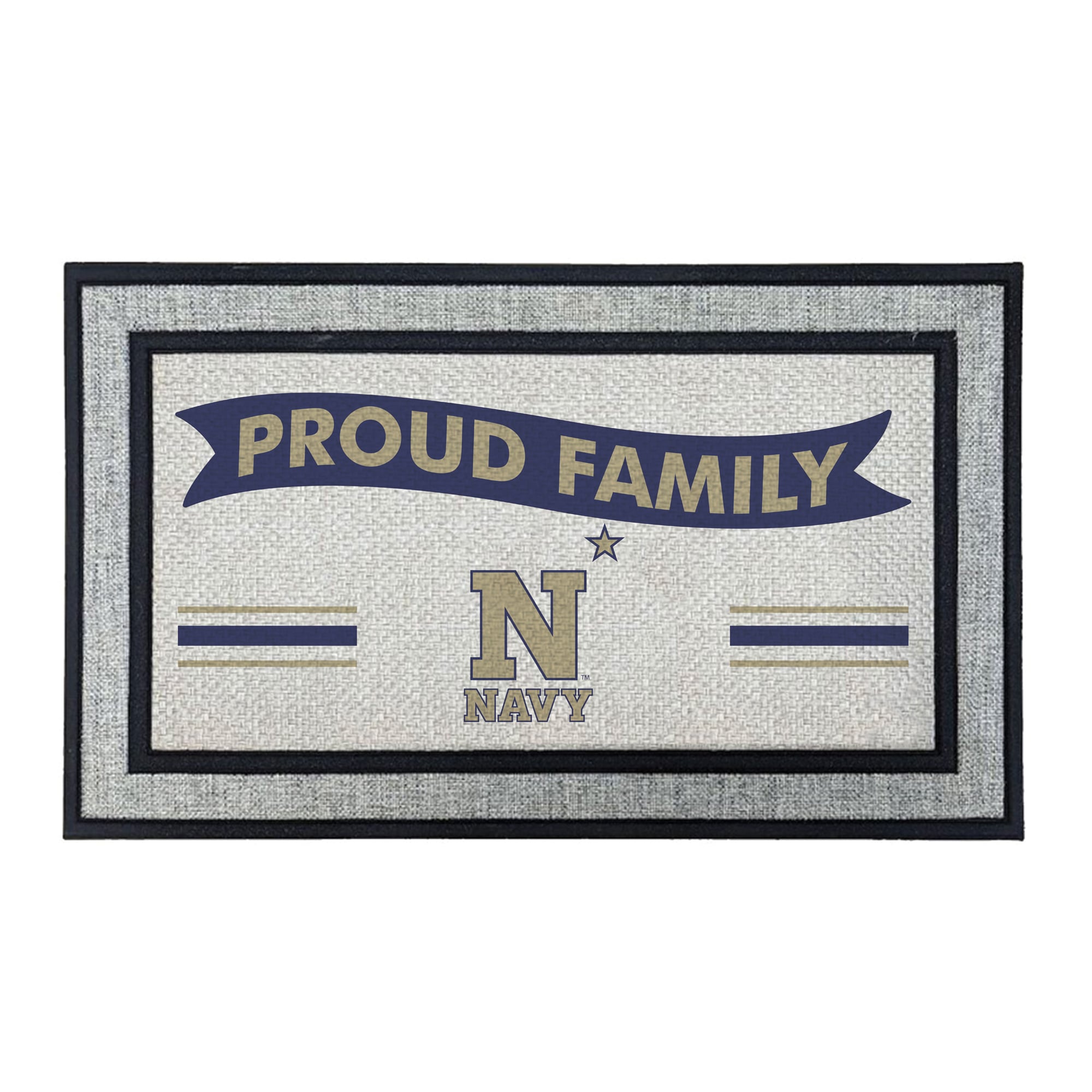 Jardine Navy Midshipmen 18" x 30" Proud Family Doormat
