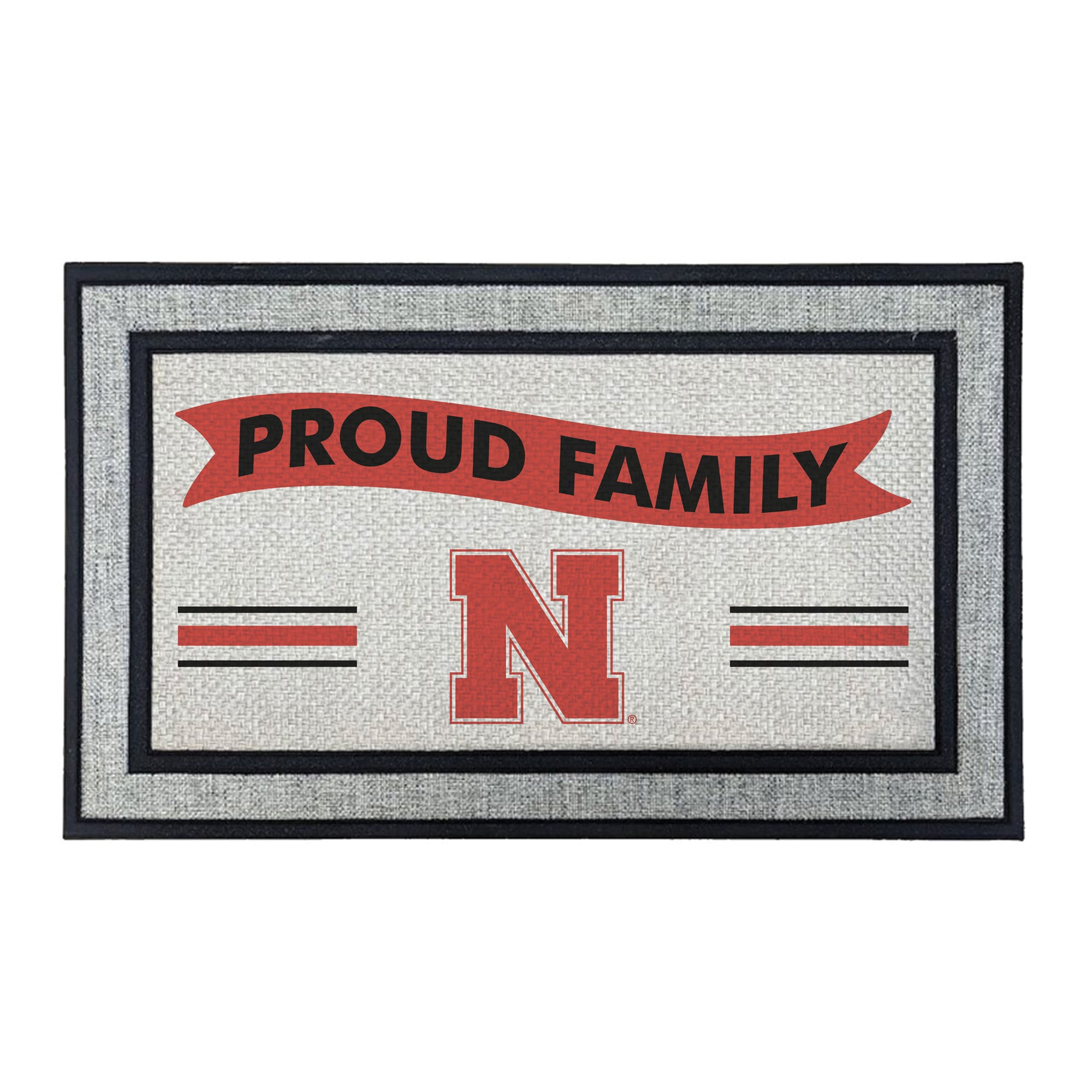 Jardine Nebraska Huskers 18" x 30" Proud Family Doormat