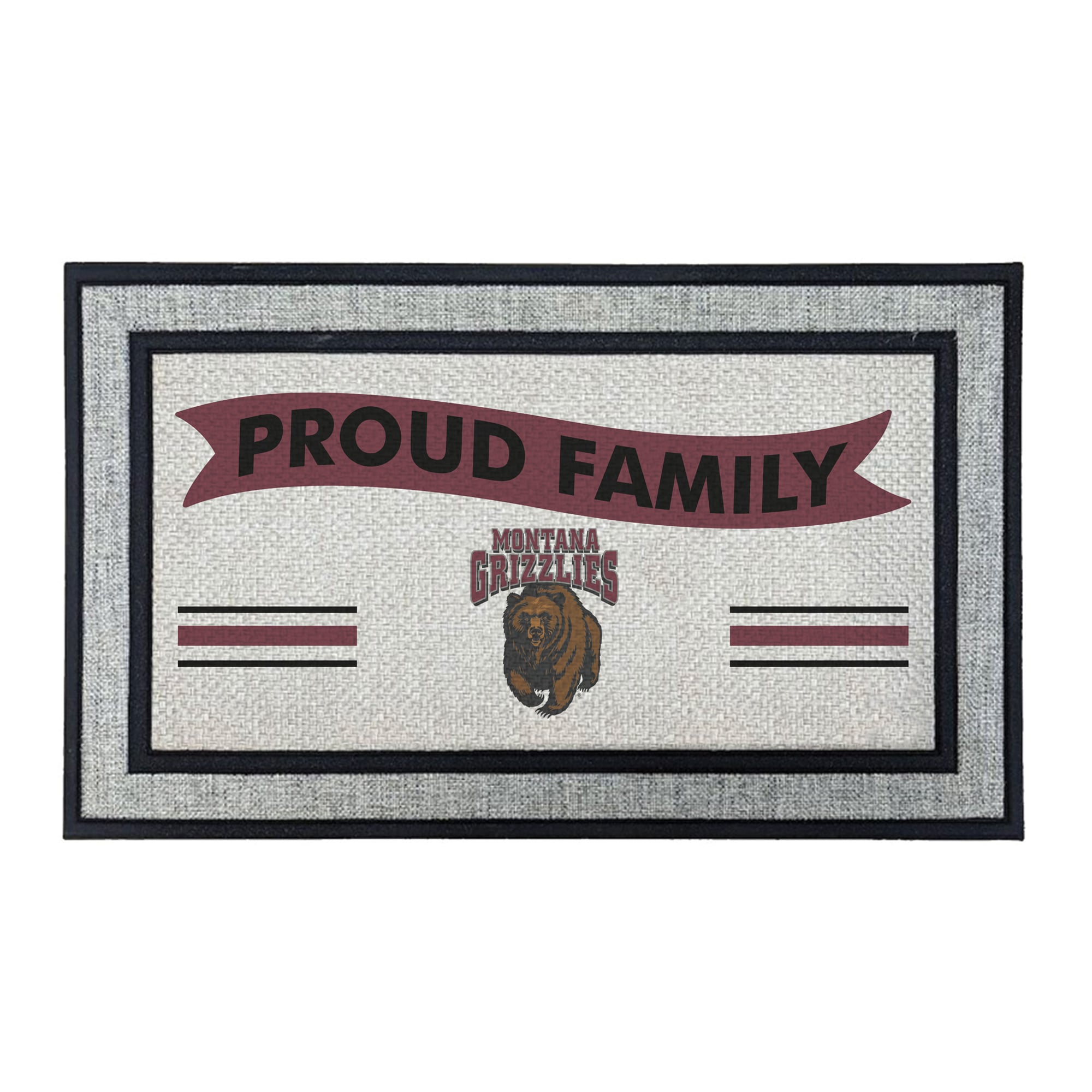Jardine Montana Grizzlies 18" x 30" Proud Family Doormat