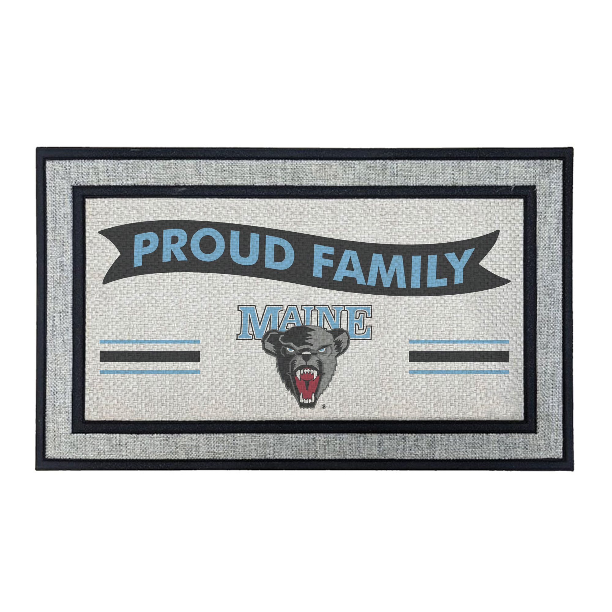 Jardine Maine Black Bears 18" x 30" Proud Family Doormat