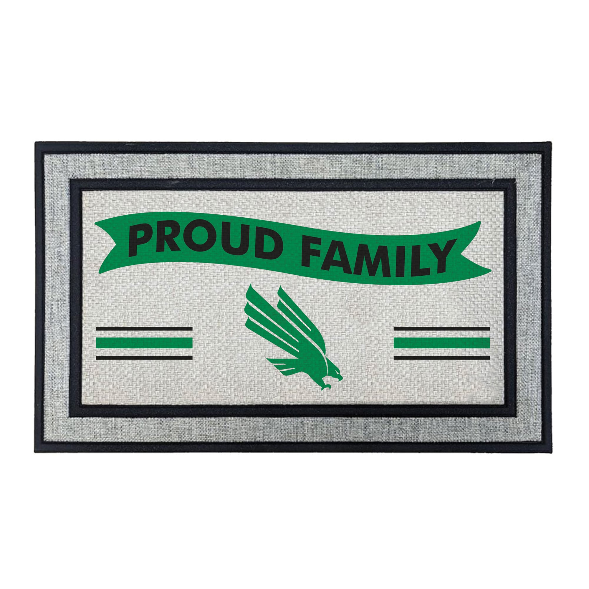 Jardine North Texas Mean Green 18" x 30" Proud Family Doormat