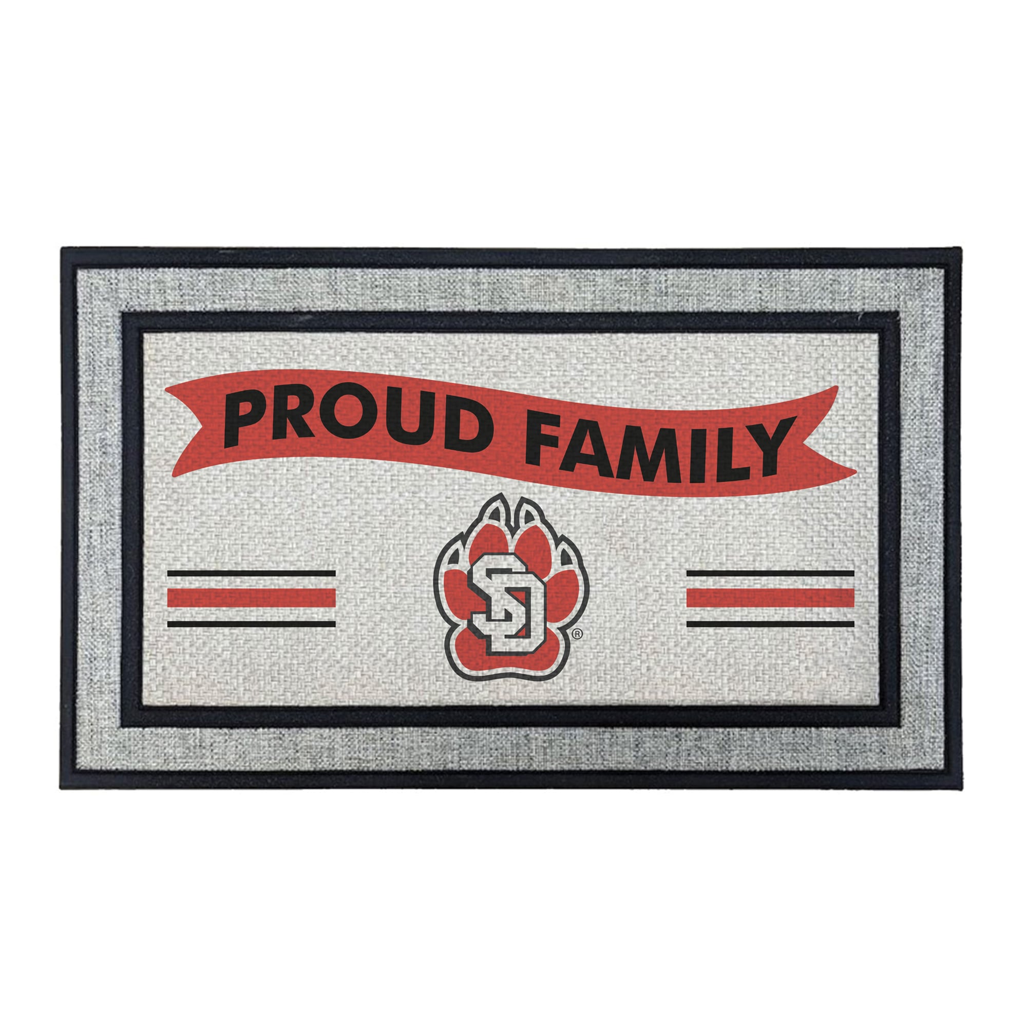 Jardine South Dakota Coyotes 18" x 30" Proud Family Doormat
