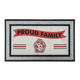 Jardine South Dakota Coyotes 18" x 30" Proud Family Doormat