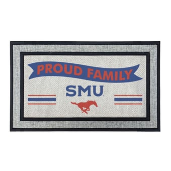 Jardine SMU Mustangs 18" x 30" Proud Family Doormat