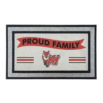 Jardine Marist Red Foxes 18" x 30" Proud Family Doormat