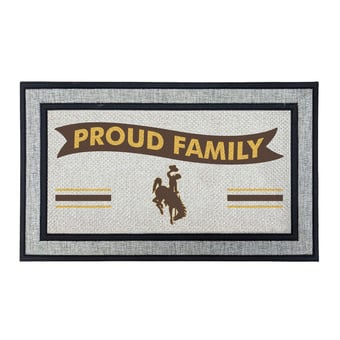 Jardine Wyoming Cowboys 18" x 30" Proud Family Doormat
