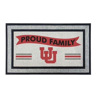 Jardine Utah Utes 18" x 30" Proud Family Doormat