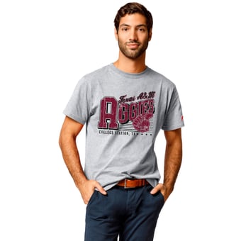 Men's League Collegiate Wear Heather Gray Texas A&M Aggies 150th Anniversary All-American T-Shirt