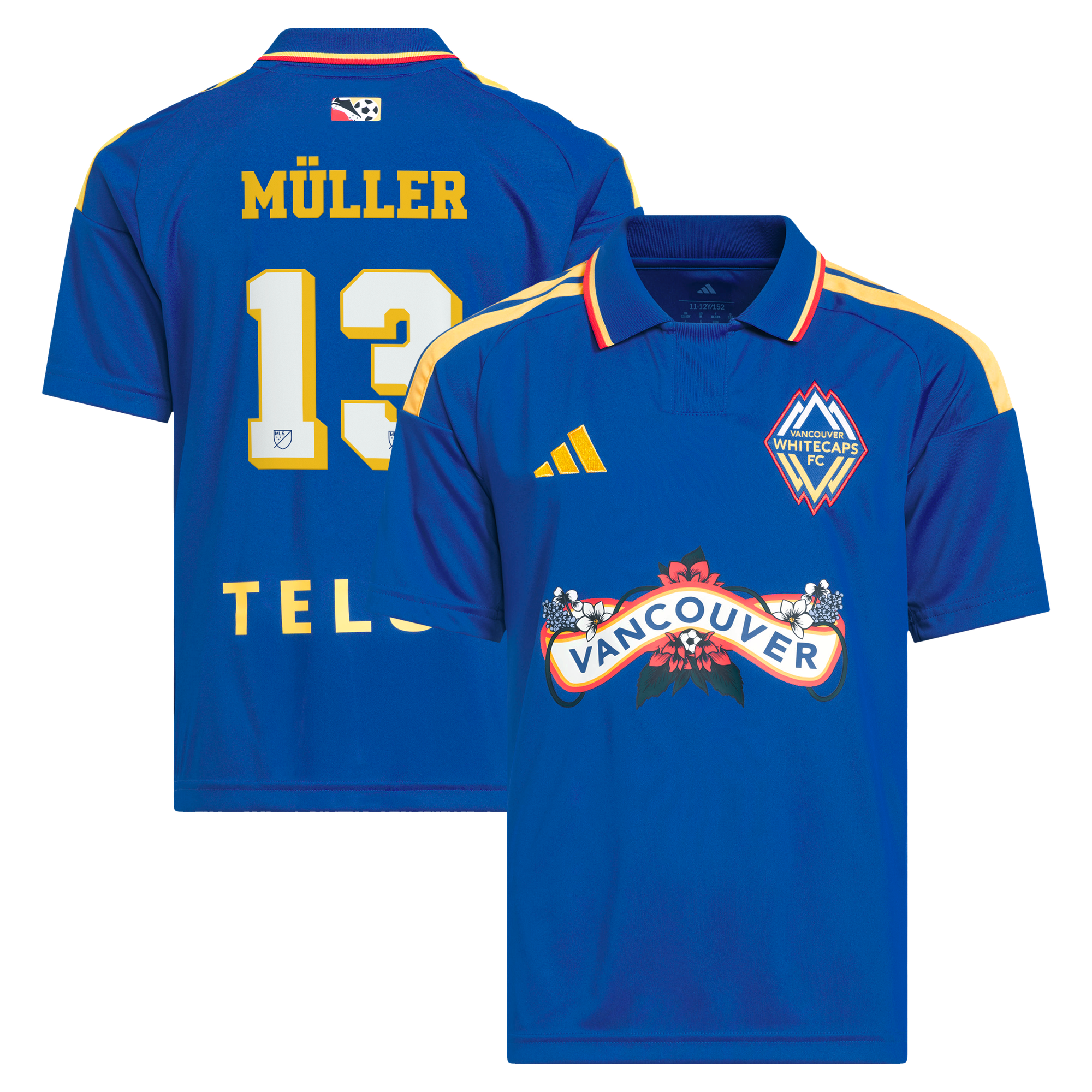 Youth adidas Thomas Müller Royal Vancouver Whitecaps FC 2026 Archive Replica Jersey