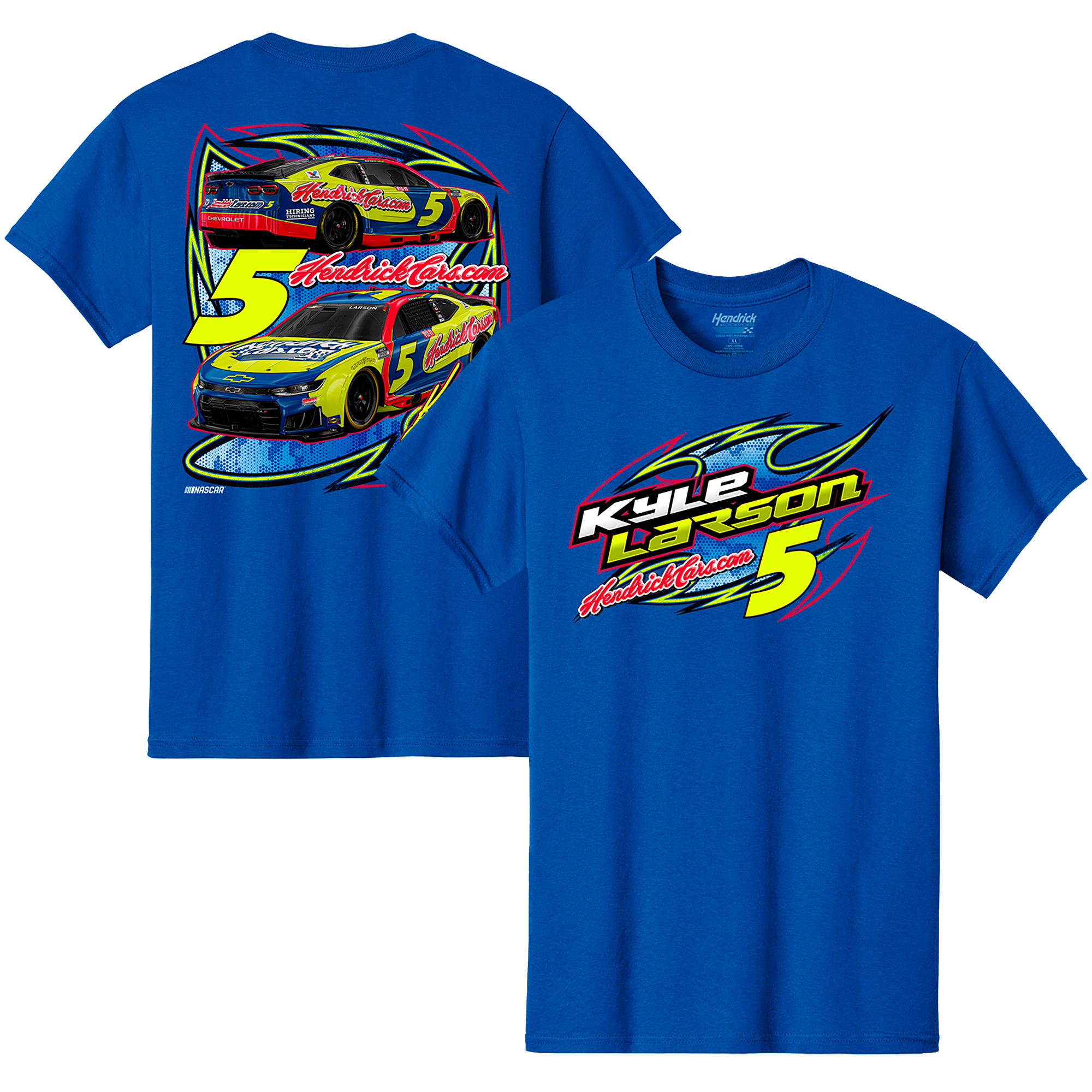 Men's Classic Ink Blue Kyle Larson Hendrickcars.com Bristol Special T-Shirt