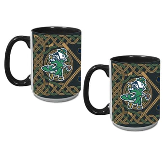 Notre Dame Fighting Irish Golf Leprechaun Two-Pack 15oz. Mug Set