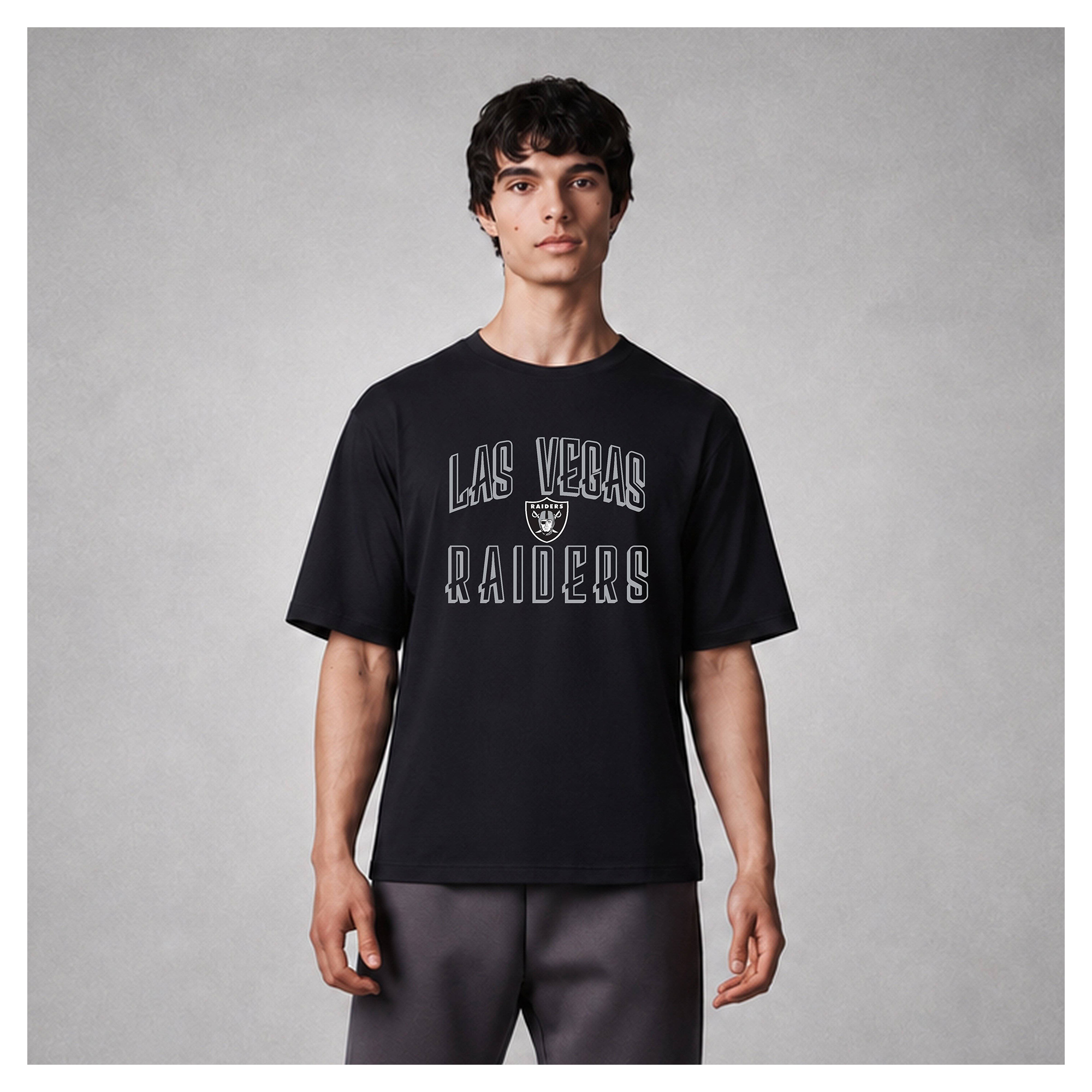 Men's Levelwear Black Las Vegas Raiders Luxe Moment Stronghold Knit T-Shirt