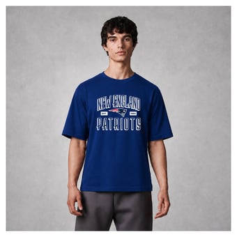 Men's Levelwear Blue New England Patriots Luxe Moment Stronghold Knit T-Shirt