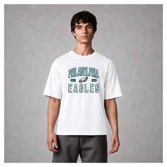 Men's Levelwear White Philadelphia Eagles Luxe Moment Stronghold Knit T-Shirt