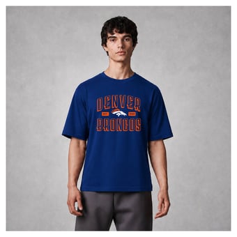 Men's Levelwear Blue Denver Broncos Luxe Moment Stronghold Knit T-Shirt