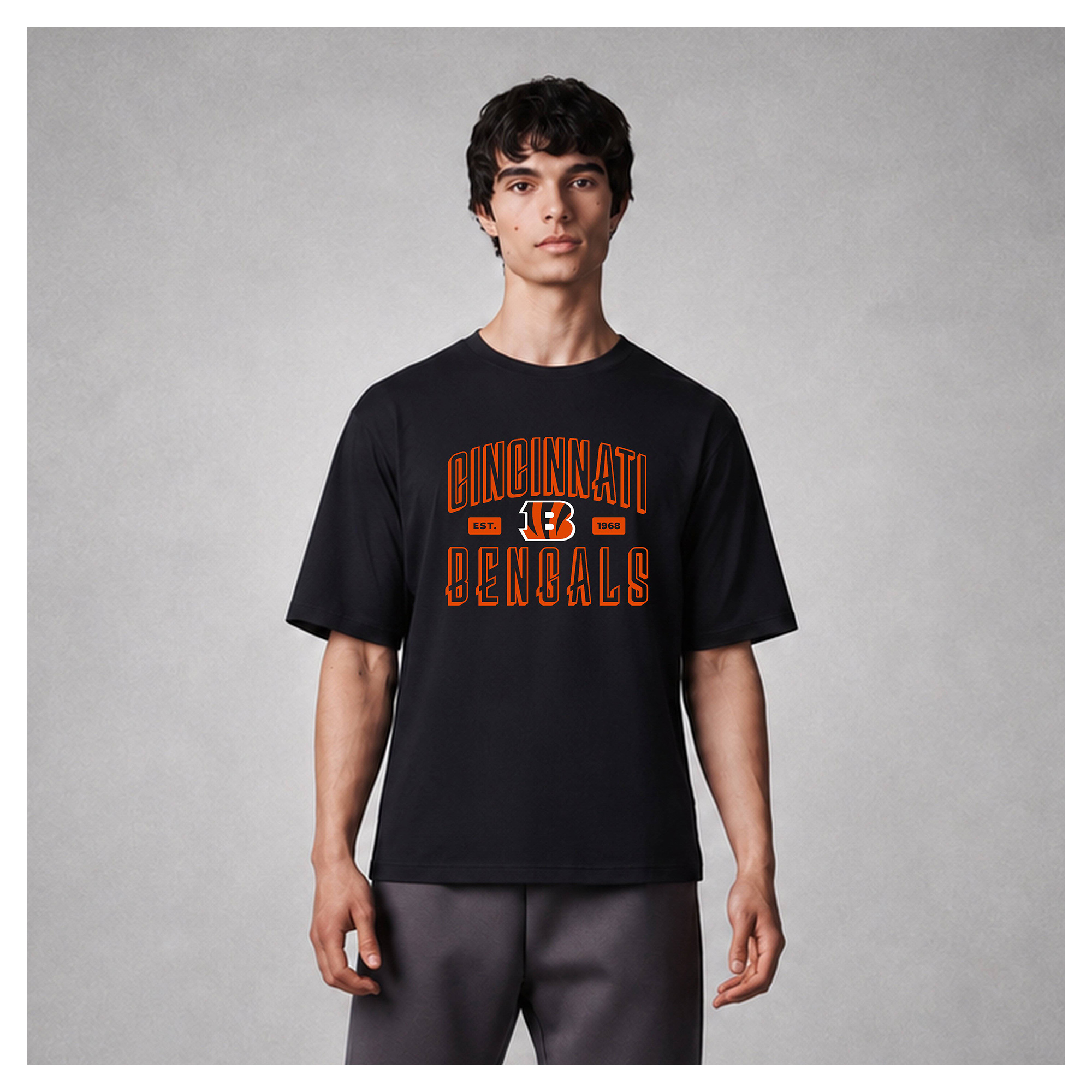 Men's Levelwear Black Cincinnati Bengals Luxe Moment Stronghold Knit T-Shirt