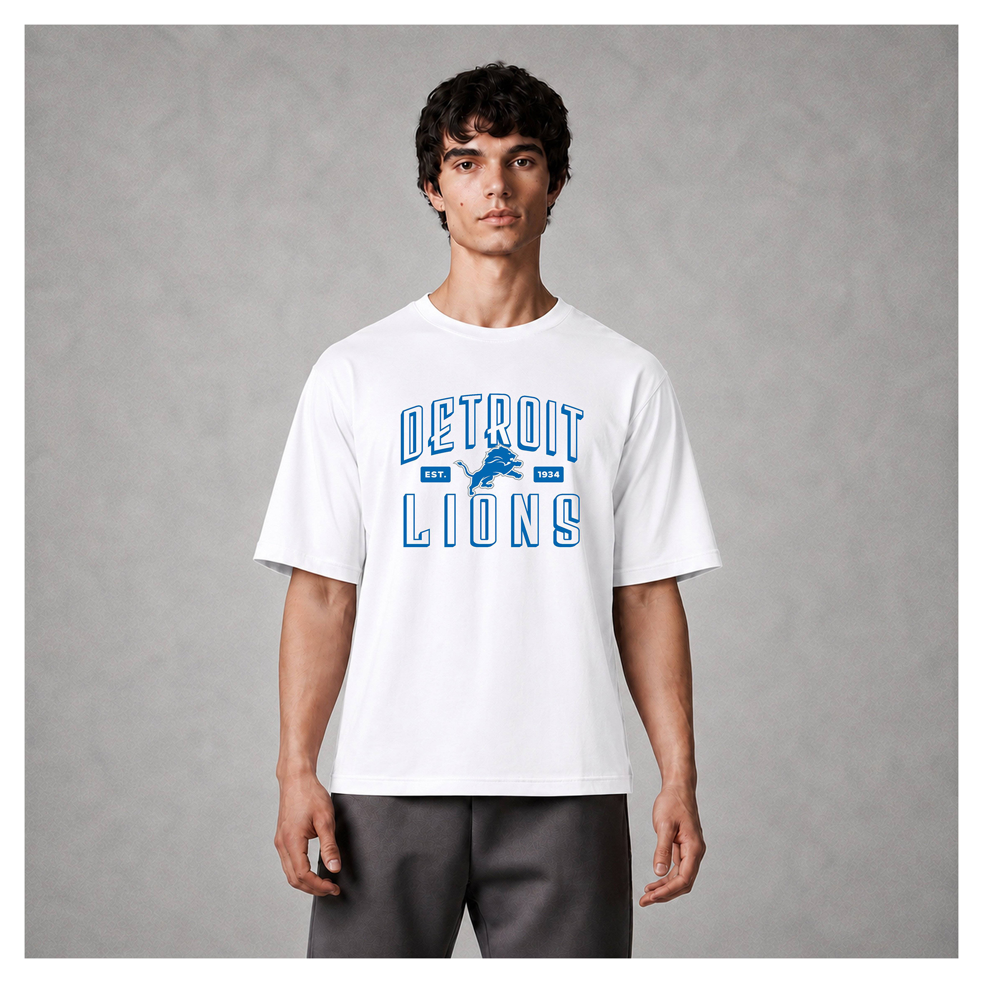 Men's Levelwear White Detroit Lions Luxe Moment Stronghold Knit T-Shirt