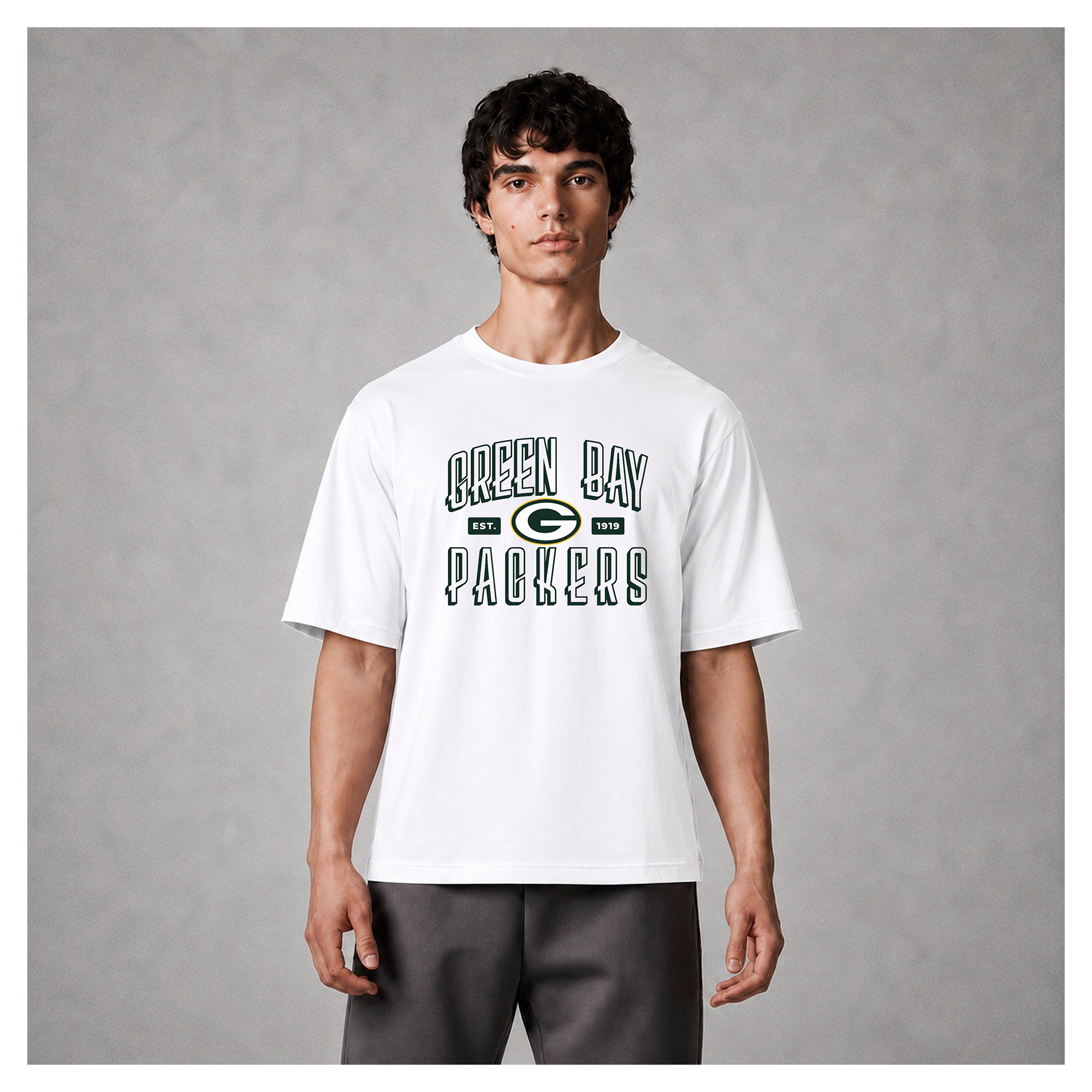 Men's Levelwear White Green Bay Packers Luxe Moment Stronghold Knit T-Shirt