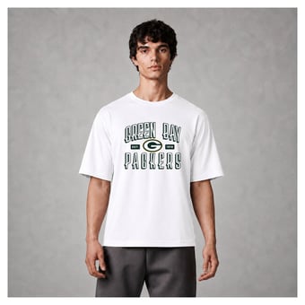 Men's Levelwear White Green Bay Packers Luxe Moment Stronghold Knit T-Shirt