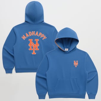 Unisex Madhappy Blue New York Mets Heavyweight Fleece Hoodie