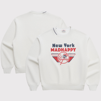 Unisex Madhappy Ash New York Yankees Fleece Sweatshirt