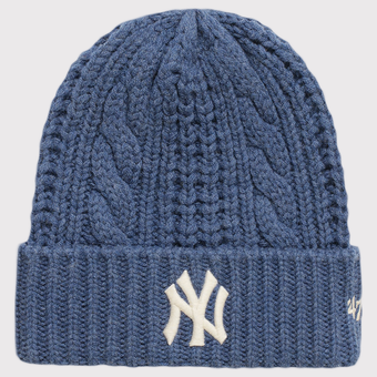 Unisex Madhappy Navy New York Yankees '47 Cable Knit Beanie
