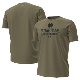 Men's Under Armour Tan Notre Dame Fighting Irish 2026 Freedom Collection T-Shirt