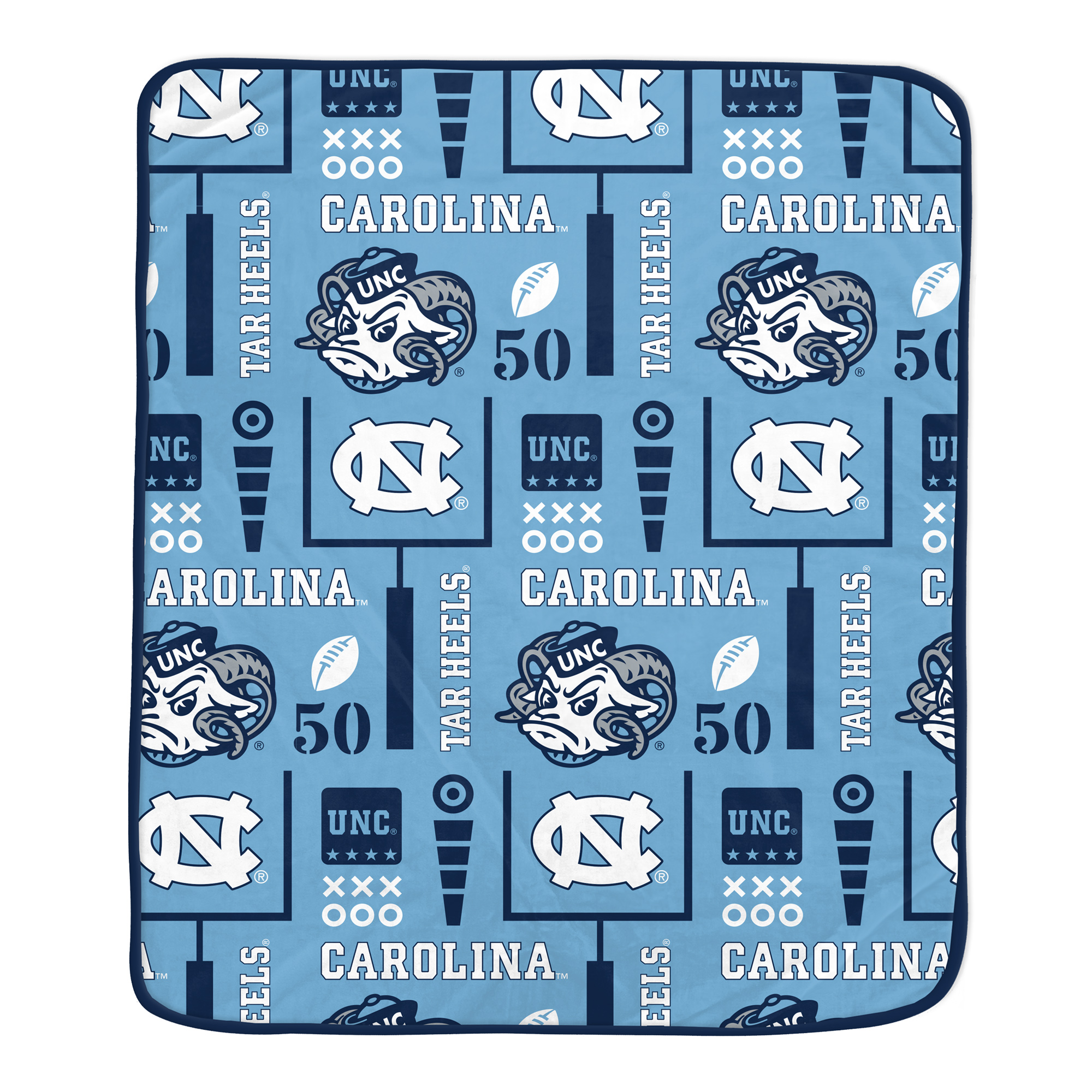 Pegasus North Carolina Tar Heels Team Spirit 60" x 70" Ultra Soft Blanket