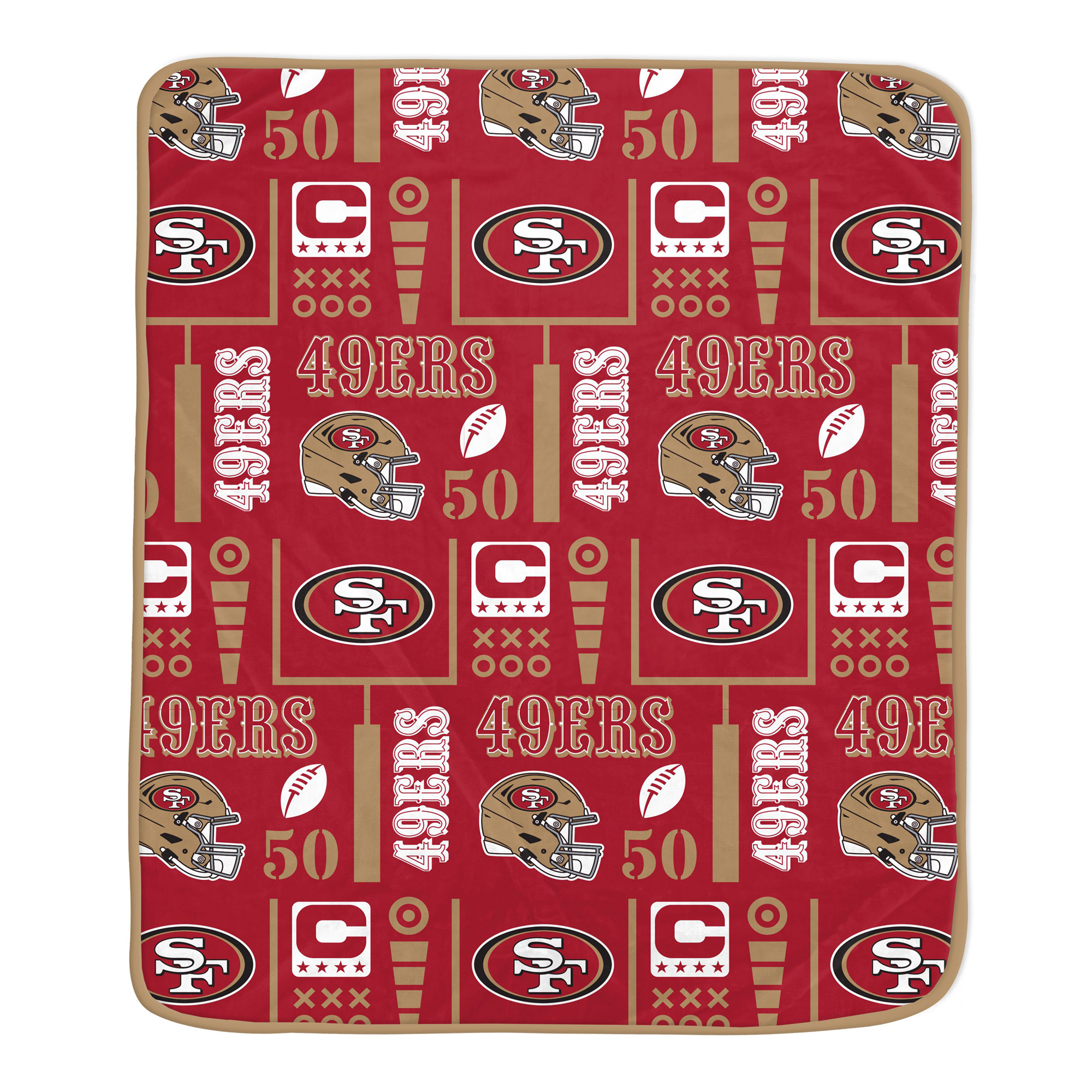 Pegasus San Francisco 49ers Team Spirit 60" x 70" Ultra Soft Blanket