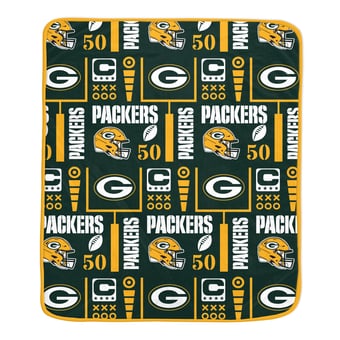 Pegasus Green Bay Packers Team Spirit 60" x 70" Ultra Soft Blanket
