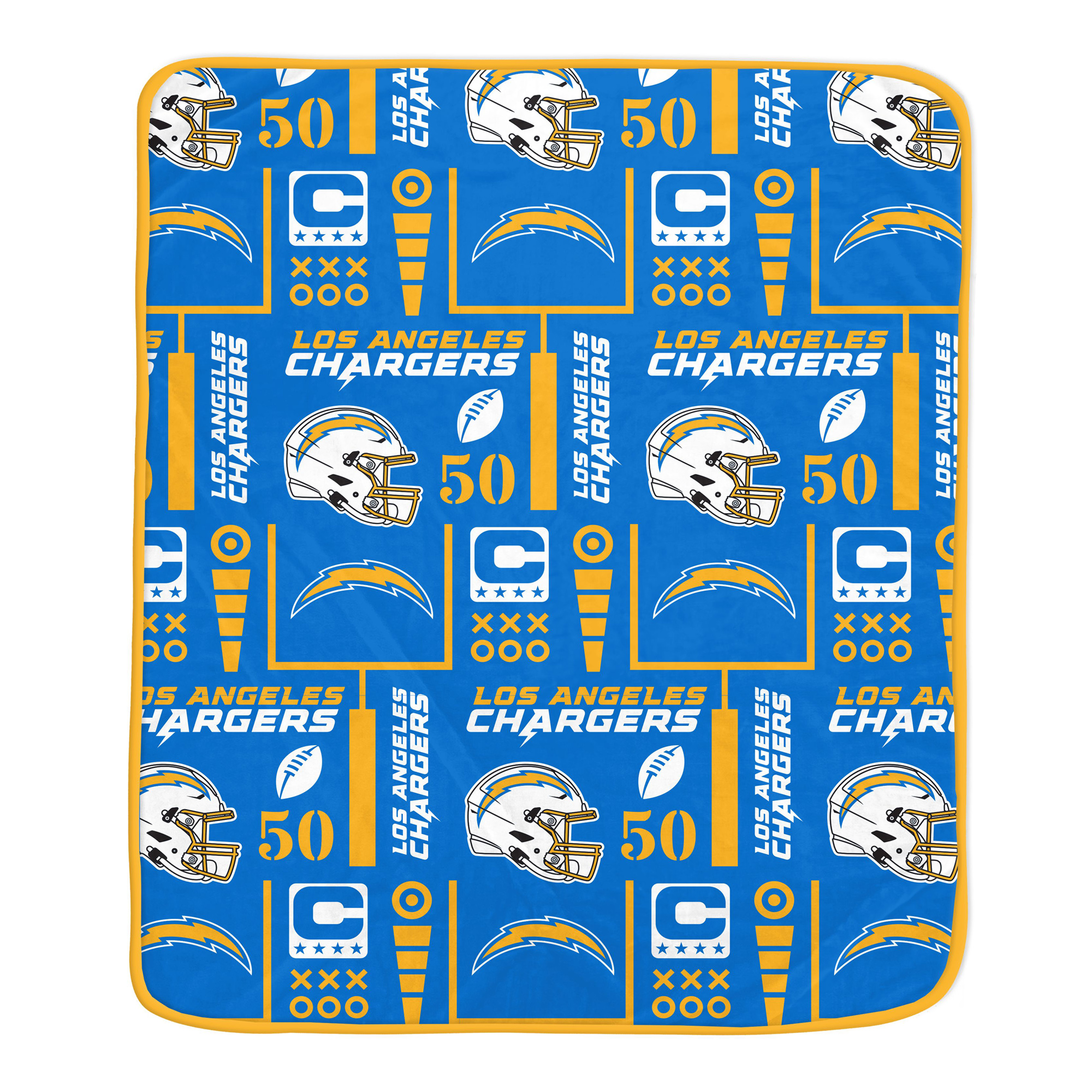 Pegasus Los Angeles Chargers Team Spirit 60" x 70" Ultra Soft Blanket