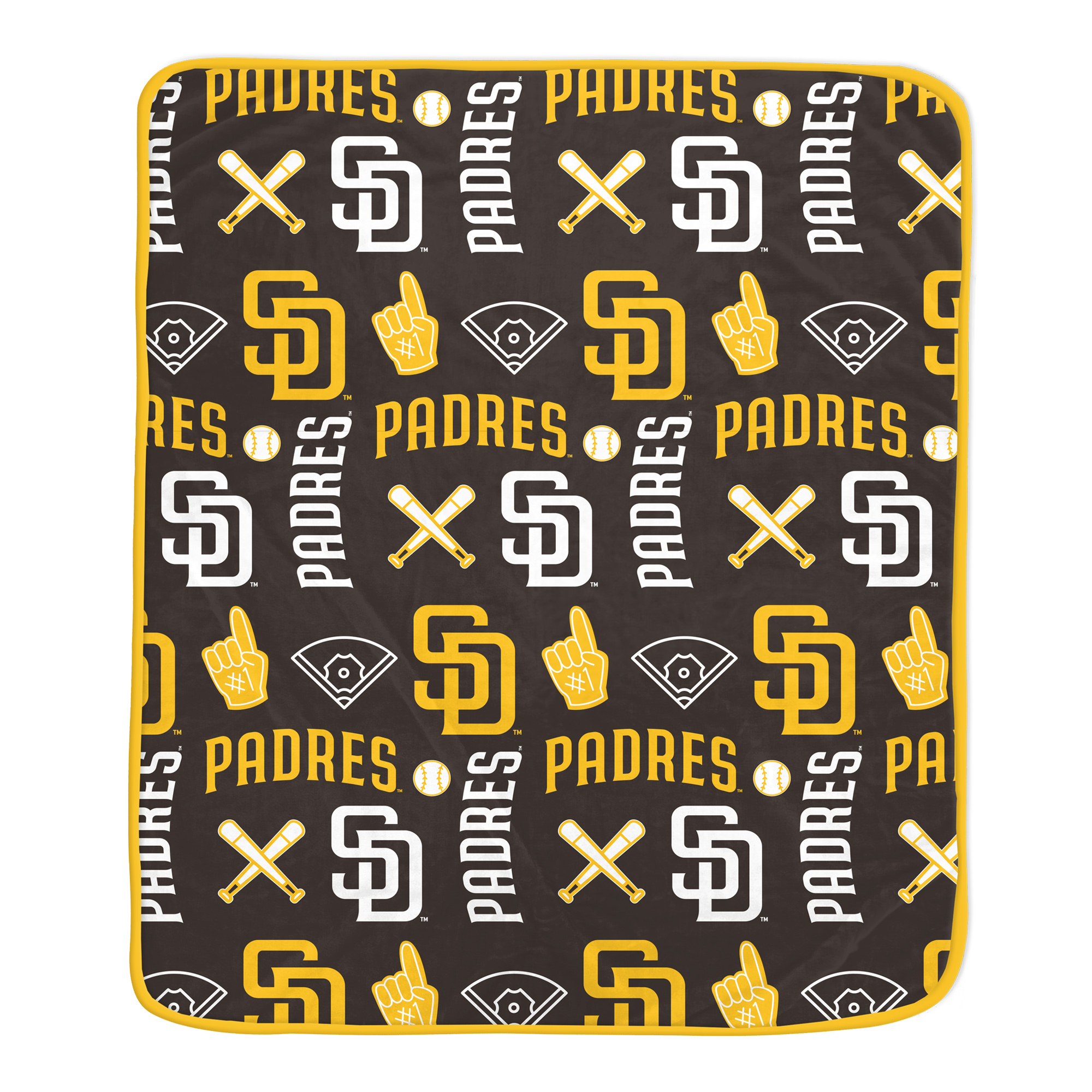 Pegasus San Diego Padres Team Spirit 60" x 70" Ultra Soft Blanket